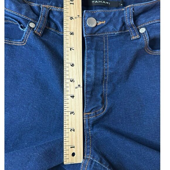Tahari Kelly Mid-Rise Skinny Women Jeans Size 10/30 Dark Wash - Picture 8 of 13